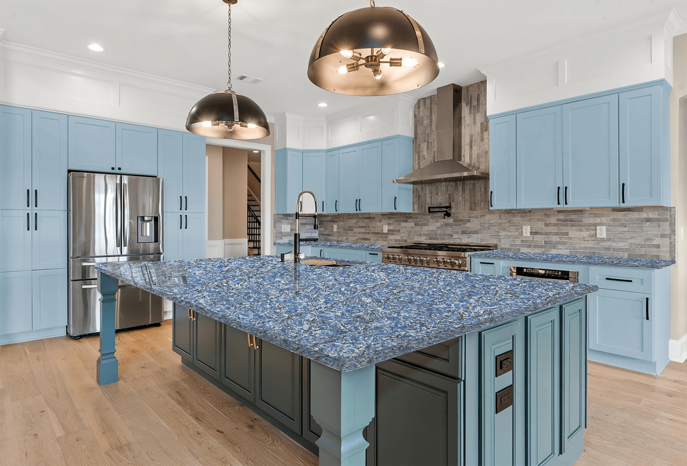 blue quartz countertops colors